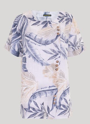 Pure Cotton Round Neck Top 