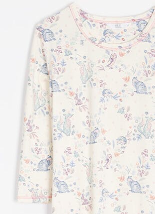 Soft Touch Thermal Printed Nightdress