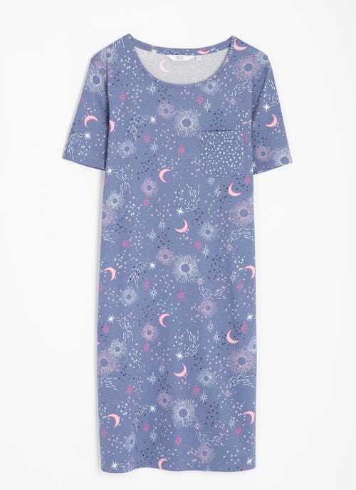 Pure Cotton Printed Nightdress