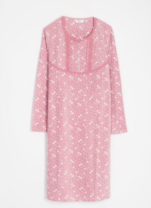 Cosy Fleece Printed Nightdress