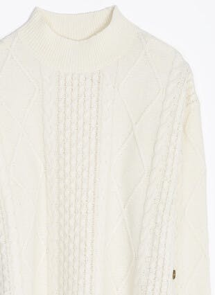 Wool Blend Longline Turtle Neck Jumper