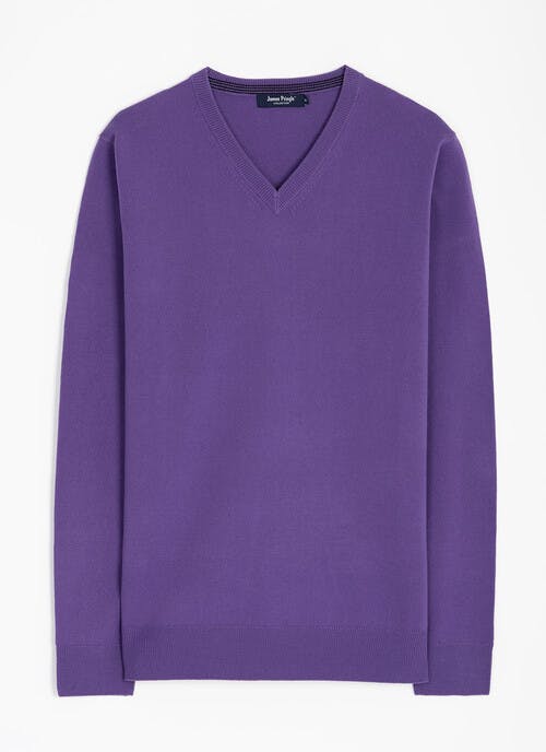 Fine Knit V Neck Jumper