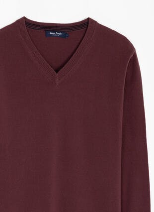 Fine Knit V Neck Jumper