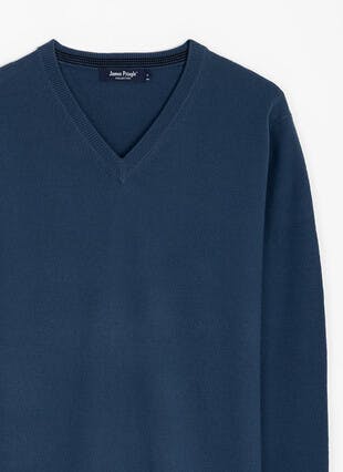 Fine Knit V Neck Jumper