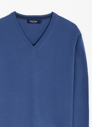 Fine Knit V Neck Jumper