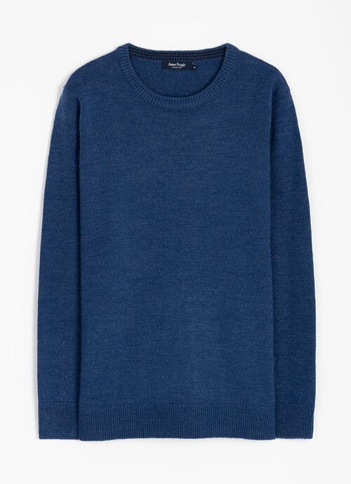 Textured Knit Crew Neck Jumper