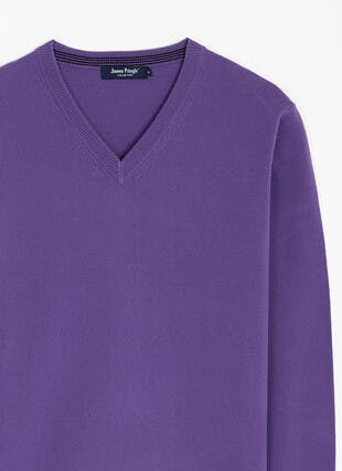 Fine Knit V Neck Jumper