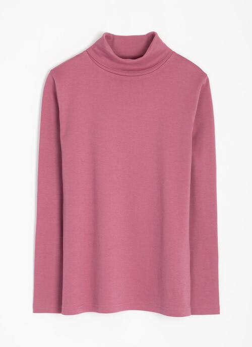 Pure Cotton Roll Neck Top
