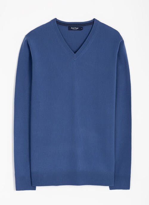 Fine Knit V Neck Jumper