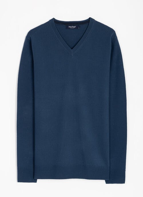 Fine Knit V Neck Jumper