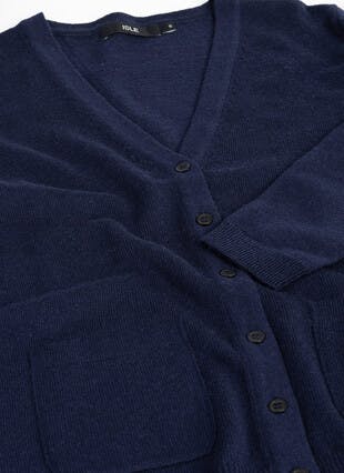 Merino Wool V Neck Cardigan