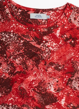 Warm Touch Jersey Embellished Top 