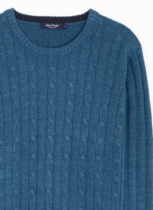Cable Knit Crew Neck Jumper