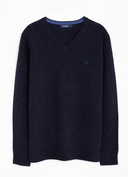 Lambswool V Neck Jumper