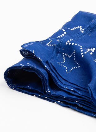 Lightweight Foil Star Scarf