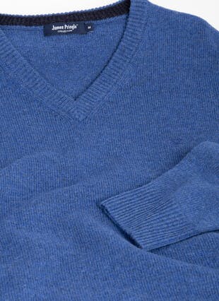 Lambswool V Neck Jumper