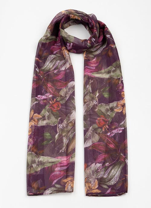 Lightweight Leaf Scarf