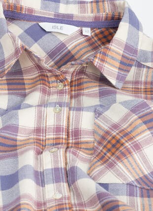 Pure Cotton Brushed Checked Shirt