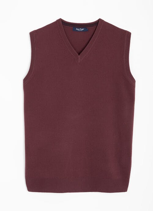 Fine Knit V Neck Sleeveless Jumper