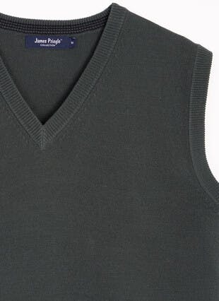 Fine Knit V Neck Sleeveless Jumper