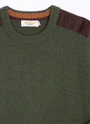 Textured Knit Crew Neck Jumper
