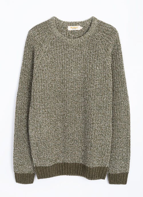 Crew Neck Fisherman Rib Jumper