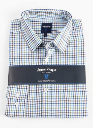 Easy Care Cotton Blend Long Sleeve Shirt