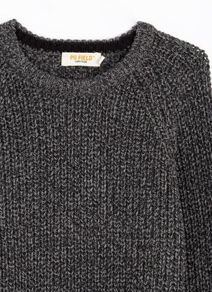 Crew Neck Fisherman Rib Jumper