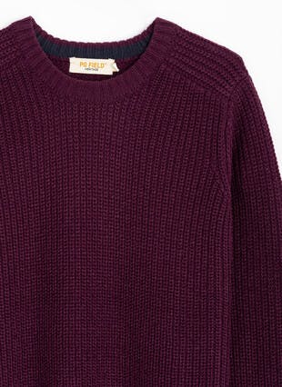 Crew Neck Fisherman Rib Jumper