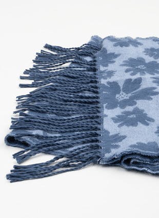 Woven Jaquard Floral Scarf