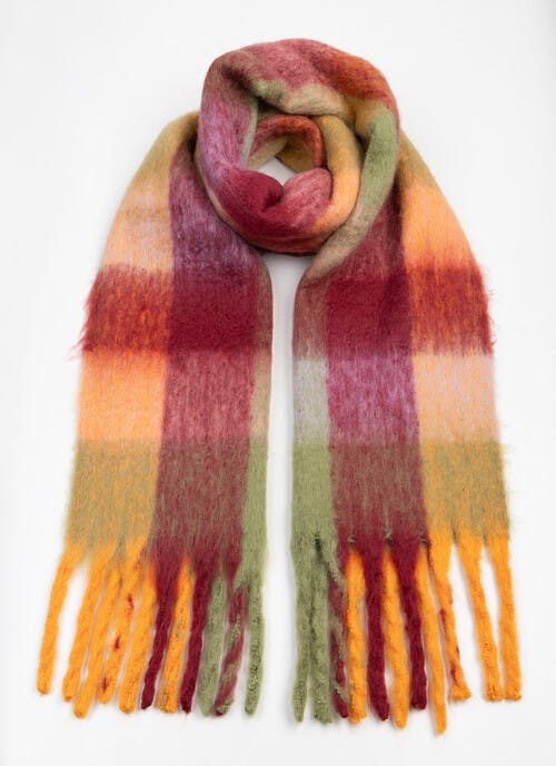 Brushed Check Blanket Scarf