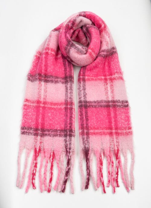 Boucle Check Scarf 