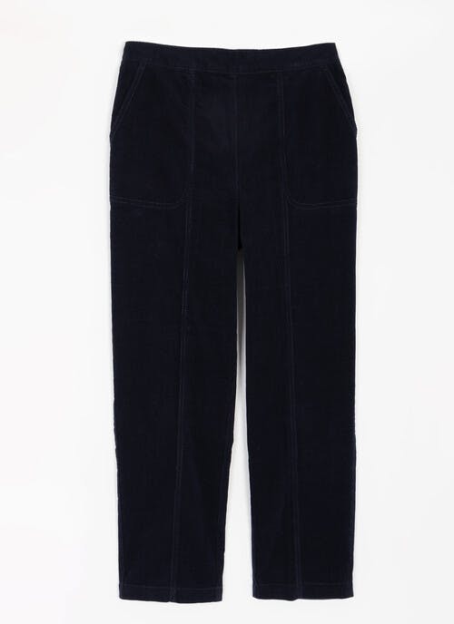 Straight Leg Pull On Cord Trouser