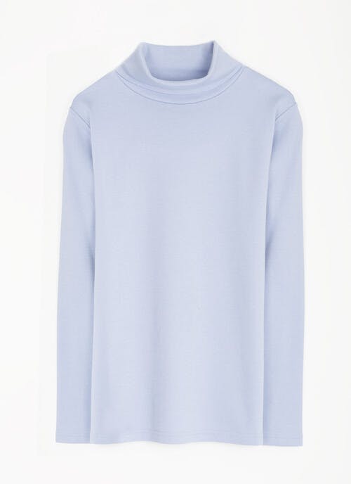 Pure Cotton Roll Neck Top