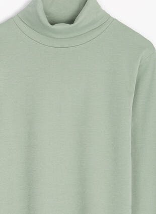 Pure Cotton Roll Neck Top