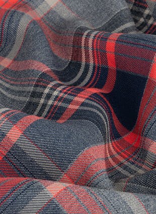 Comfort Fit Check A-Line Skirt