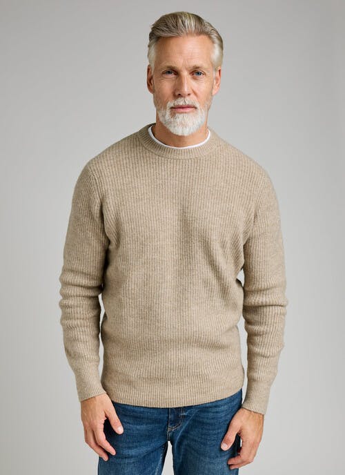 Supersoft With Wool Crew Neck Jumper