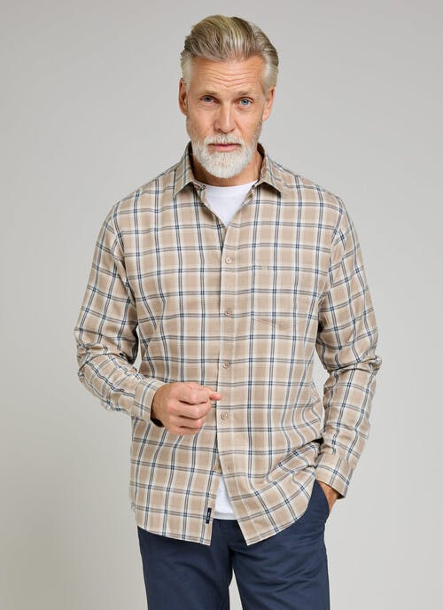 Easy Care Cotton Blend Long Sleeve Shirt