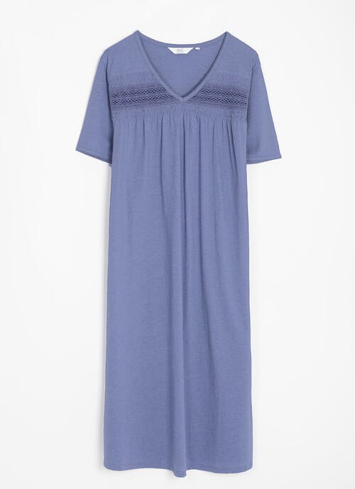 Cotton Rich Lace Trim Nightdress