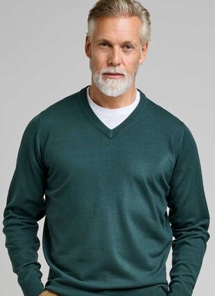 Fine Knit V Neck Jumper