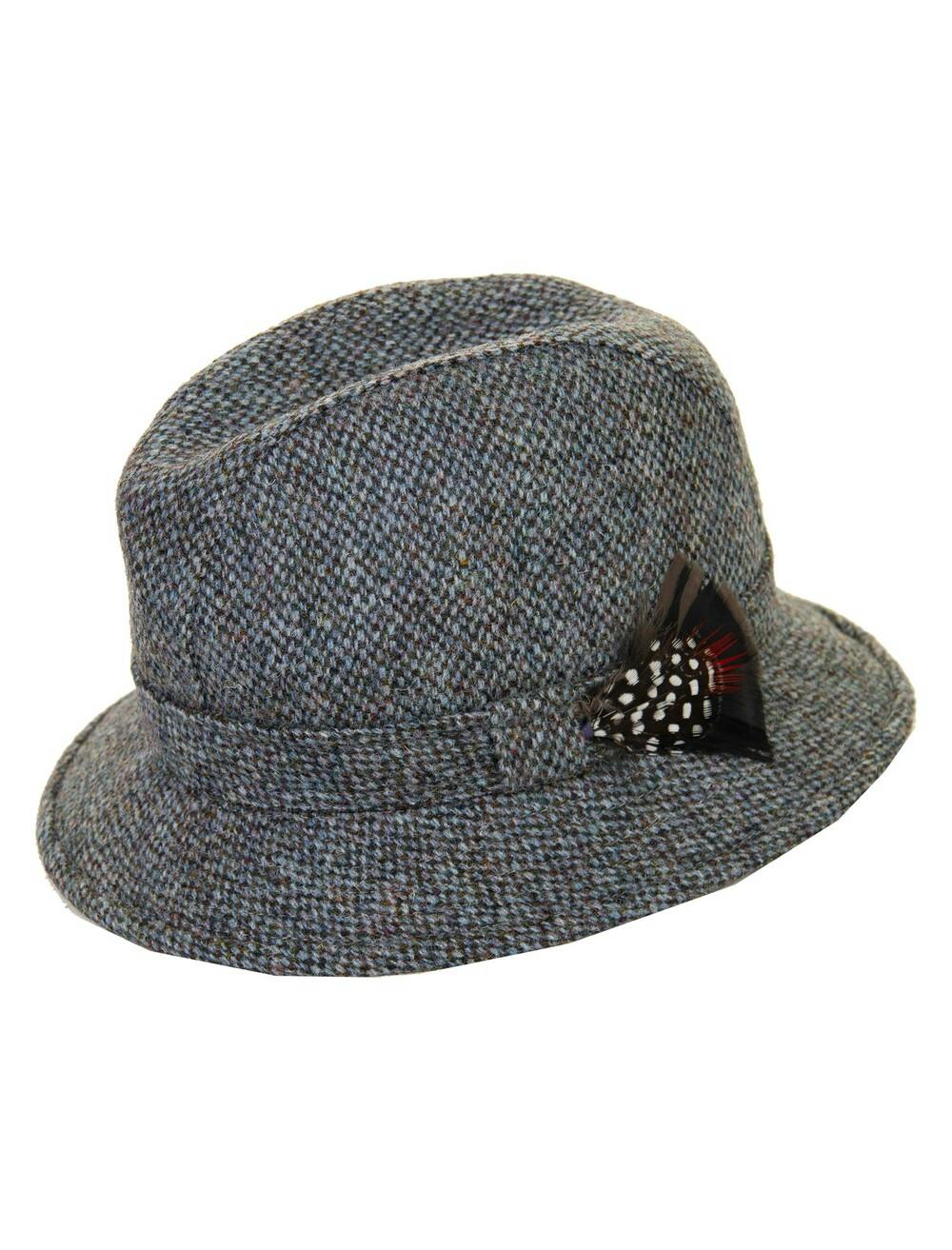 Male Harris Tweed Harris Tweed Trilby Hat | EWM | EWM