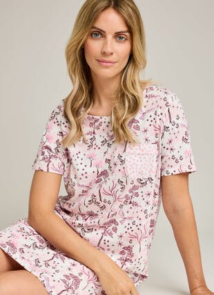 Pure Cotton Printed Nightdress