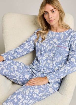Pure Cotton Printed Pyjama Set