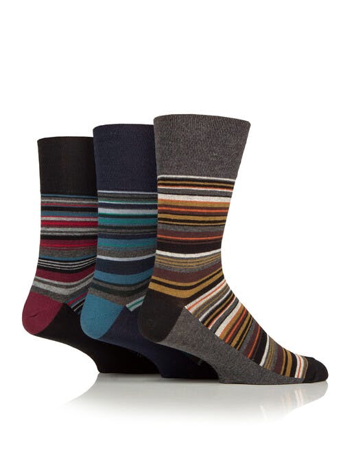 3pk Cotton Rich Stripe Socks