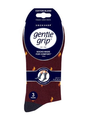 3pk Cotton Rich Stripe Pattern Socks