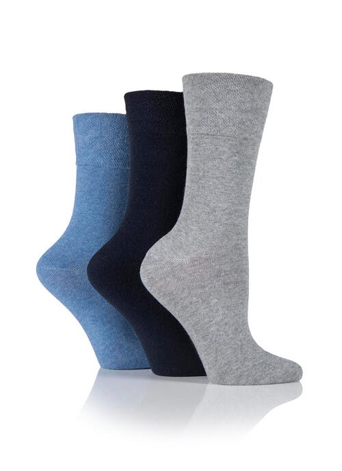 Ladies 3 Pack Diabetic Sock 