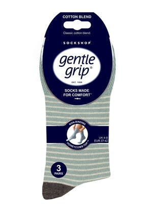 3pk  Cotton Rich Stripe Socks