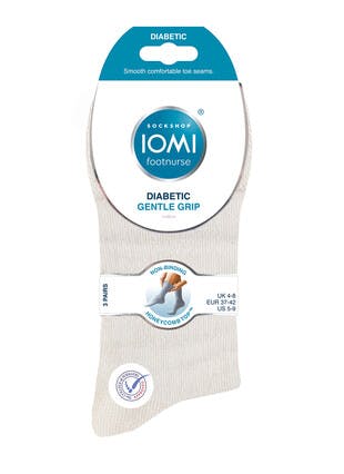 3 Pack Brown Diabetic Socks