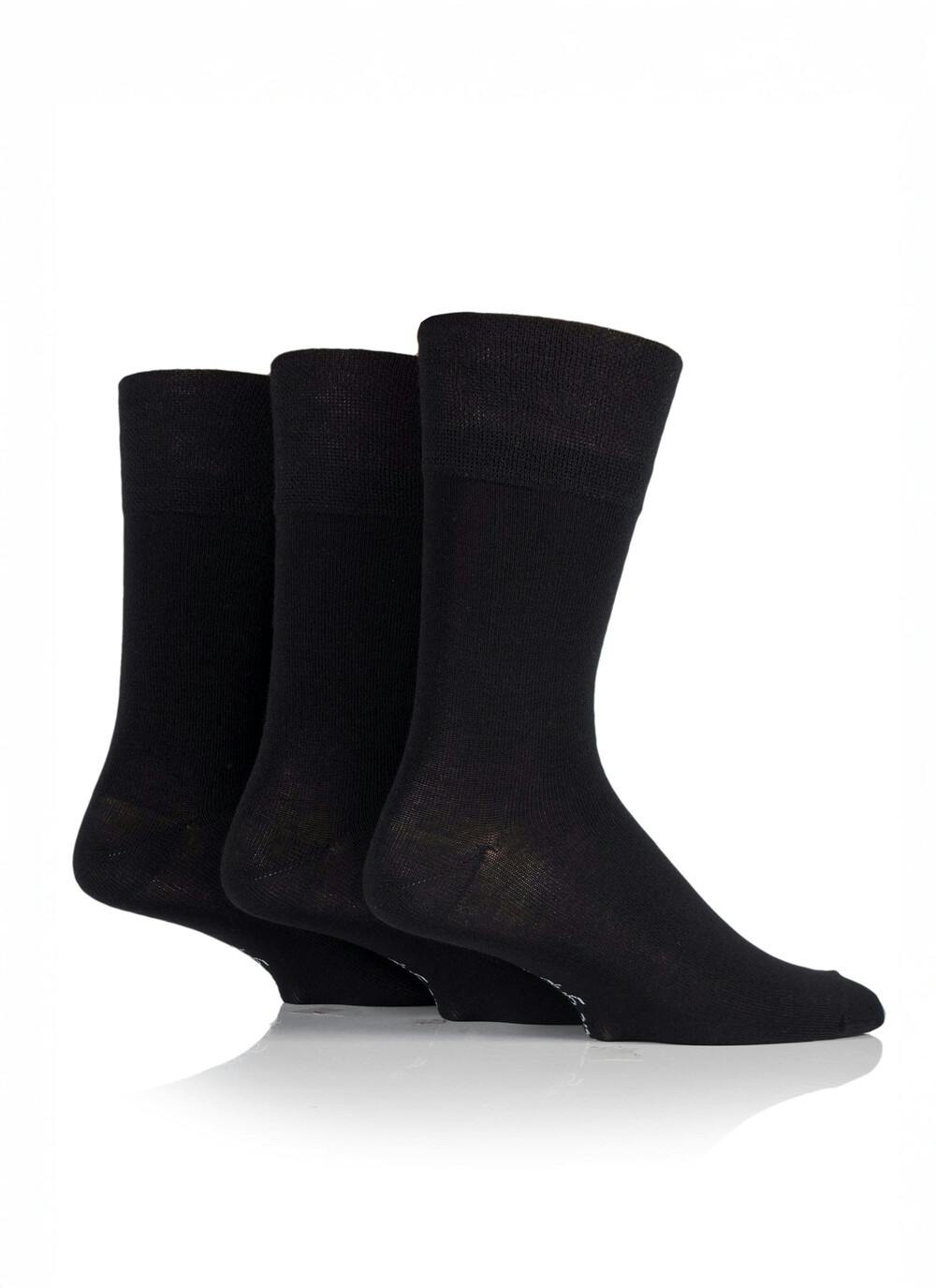 Goodhew Men's Milan Sock - Black, Medium/Large, Merino Wool-Cashmere Blend With Arch Support