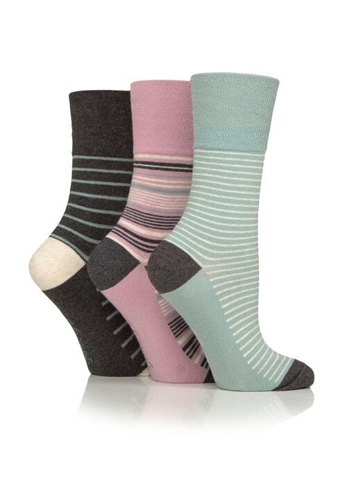 3pk  Cotton Rich Stripe Socks